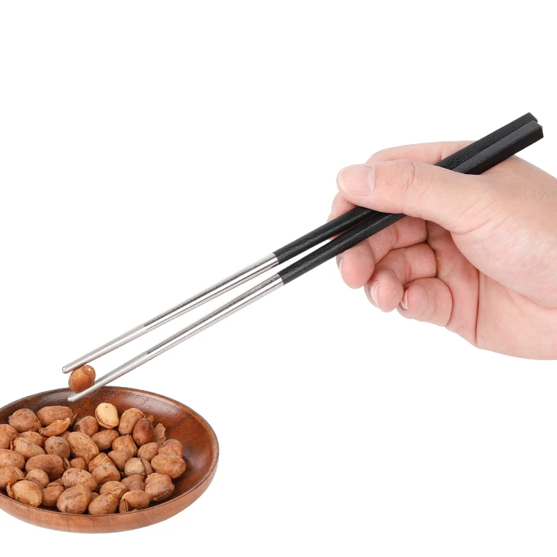 Бытовые Титановые палочки для еды складные многоразовые стильные китайские