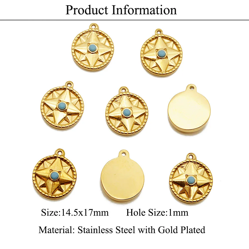 3 шт./лот 100% Подвеска из нержавеющей стали в виде сердца солнца звезды Луны