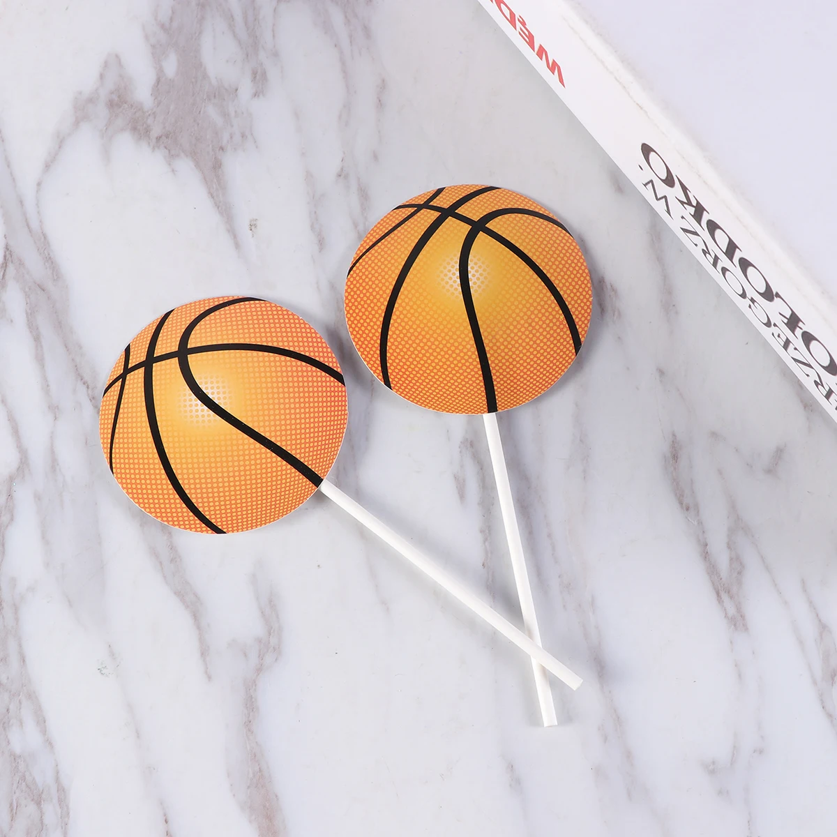 50 шт. Топпер для торта баскетбольная форма фруктовые декоративные палочки еды
