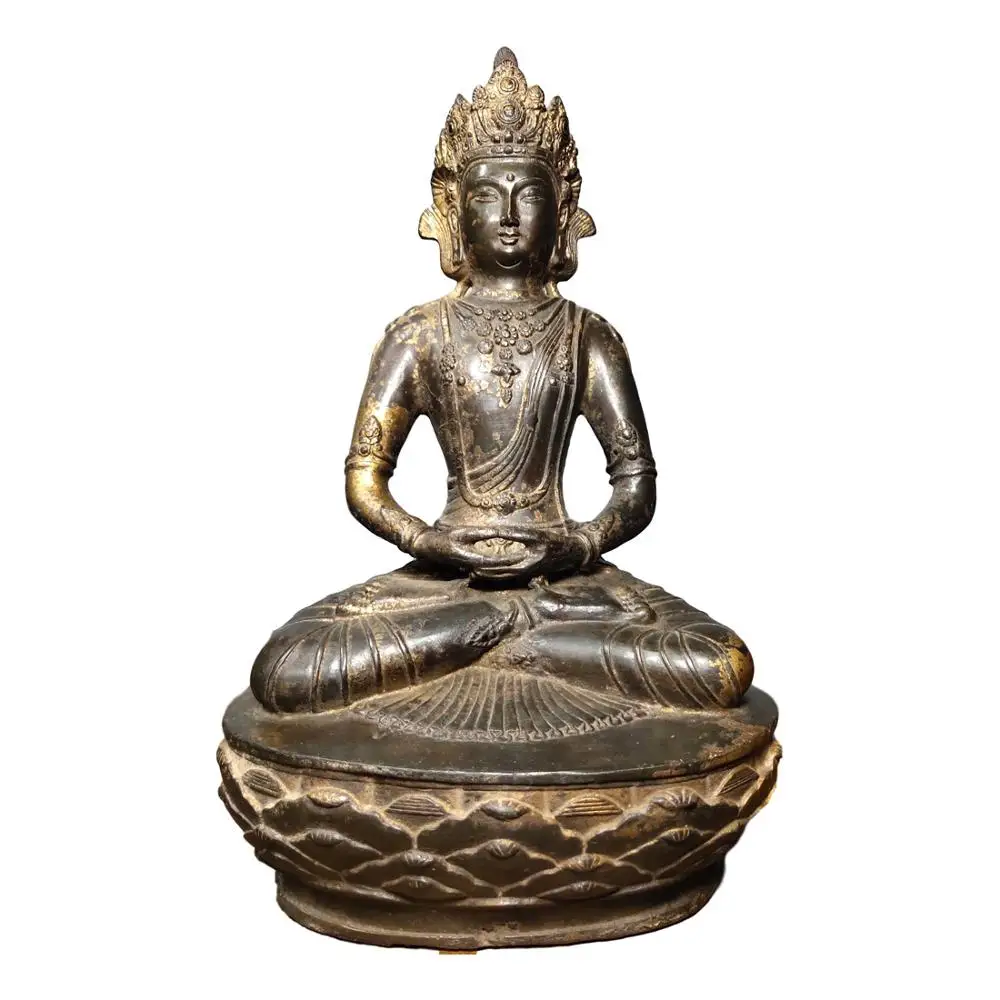 

LaoJunLu One Longevity Tara Tibetan Buddha Imitation antique bronze masterpiece collection of solitary Chinese traditional