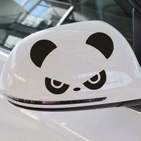 funny creativity high quality environmental protection waterproof lovely fashion panda car sticker rearview mirror 3d decoration