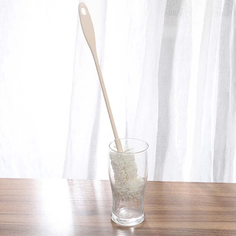 39 5 см длинная ручка губка чашка щетка для очистки стеклянной бутылки очиститель