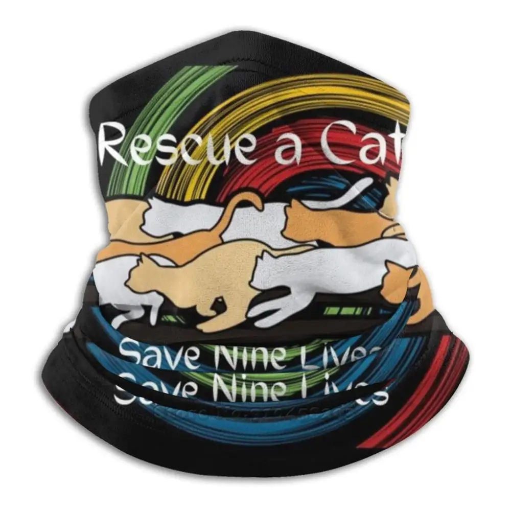 

Спасательный шарф для кошек спасение девять жизни бандана повязка на голову для улицы скалолазание теплая маска для лица недорогая художес...