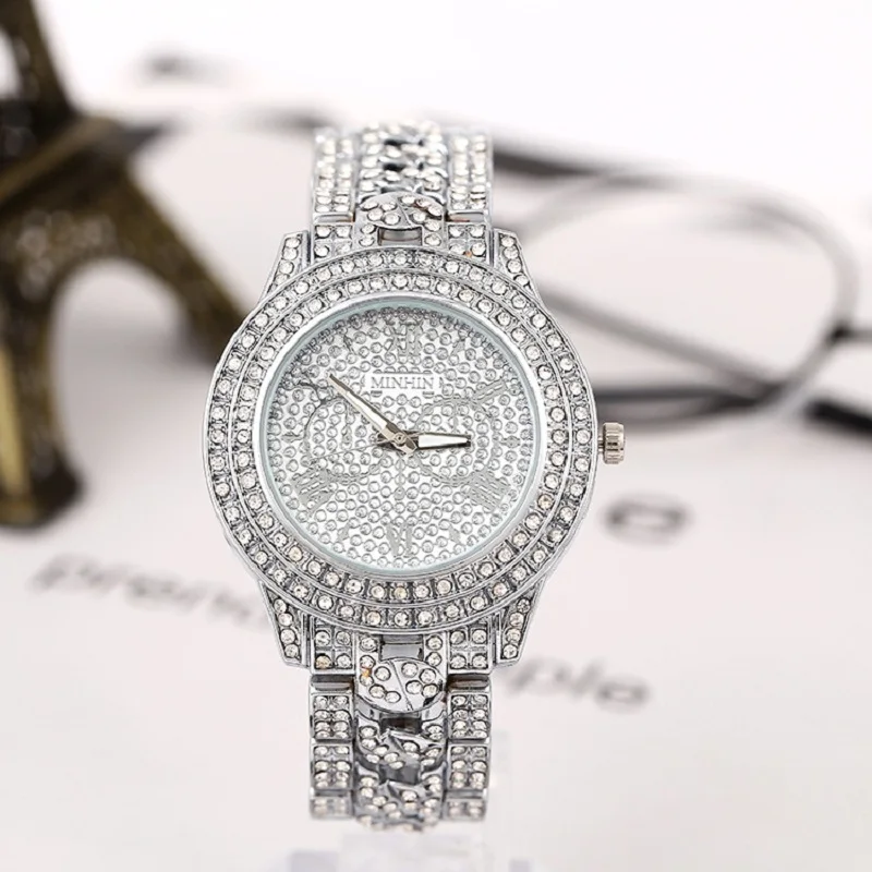 

2020 Women Watches Diamond Gold Watch Ladies Luxury Watches Brand Rhinestone Women Bracelet Watches Woman Relogio Feminino