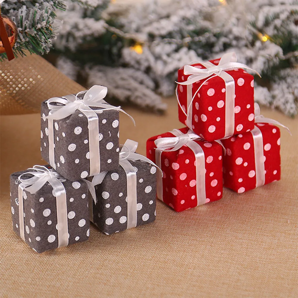 6 шт. рождественские игрушки для украшения елки Мини милый Рождественский