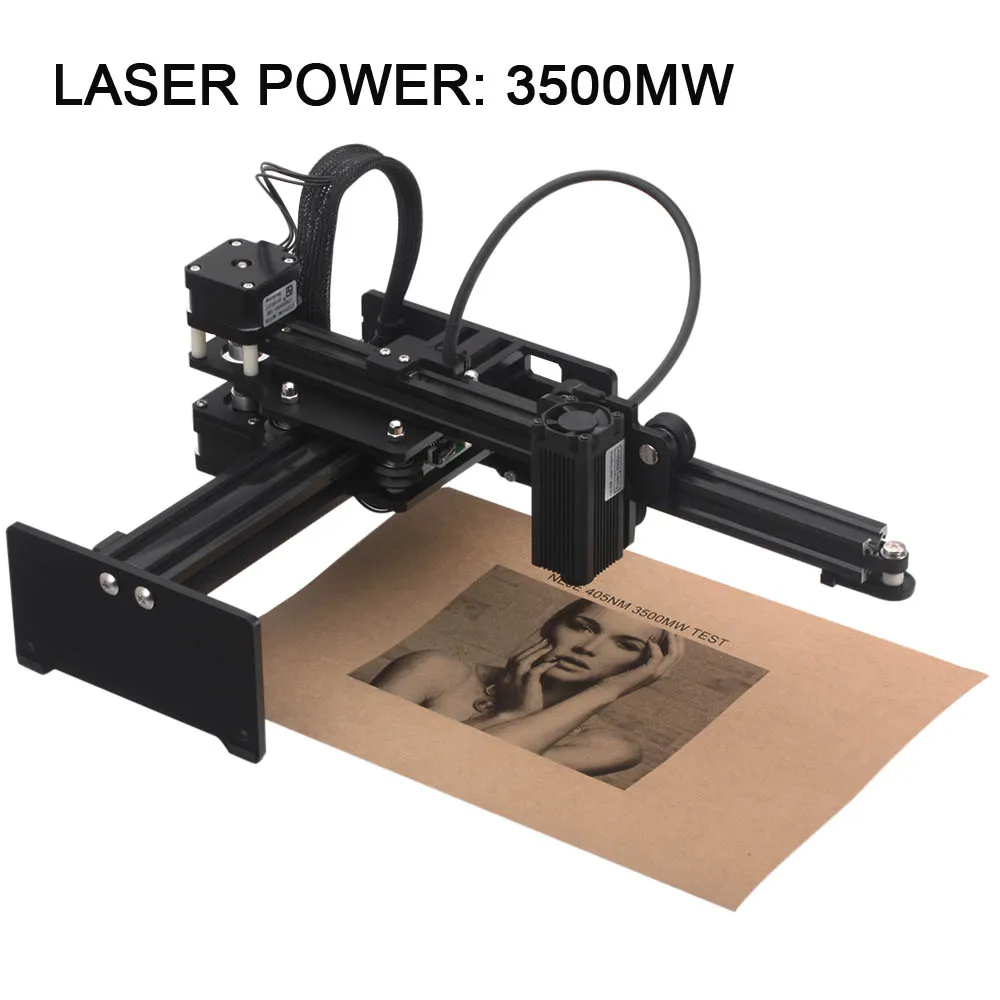 NEJE Master 3500 мВт 405 нм Настольный лазерный гравер с ЧПУ портативный DIY гравировальный станок для резьбы лазерная резка, гравировальный станок - Цвет: 3500mw US PLUG