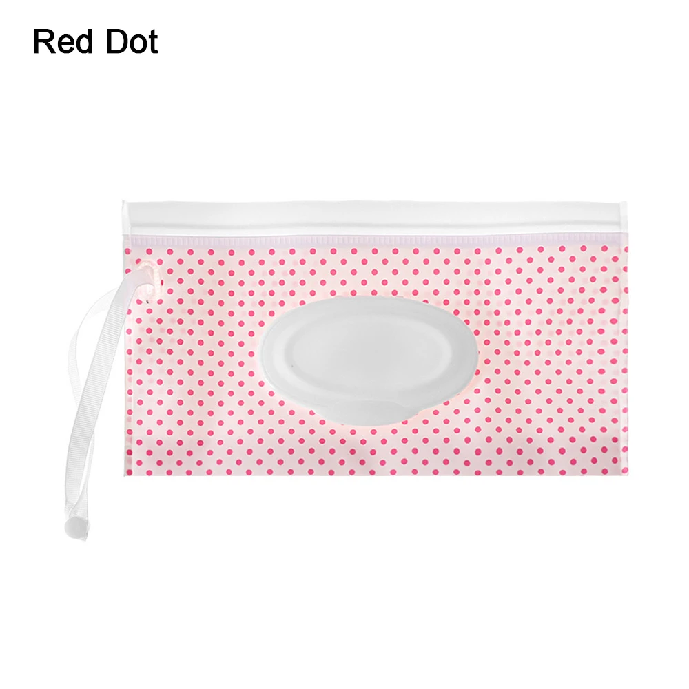 Red Dot 1 шт. застежка-молния полиэстер раскладушка упаковка для влажных салфеток коробка для хранения носовых платков салфетки чехол для женщин косметичка товары для дома - Цвет: Red Dot