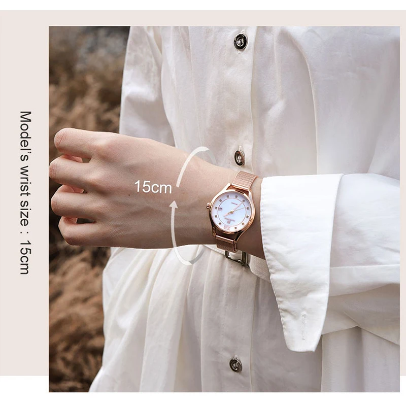 

NAVIFORCE Luxury Brand Rose Gold Women's Watches Casual Dress Ladies Quartz Wristwatch Female Waterproof Clock Relogio Feminino