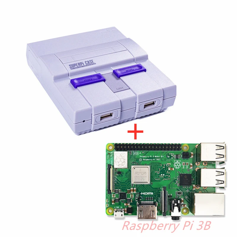 Чехол RETROFLAG NESPI+ для Raspberry Pi 3B+ 3B 2B игровая консоль с функциональным питанием и сбросом Видео игровой консоли DYI