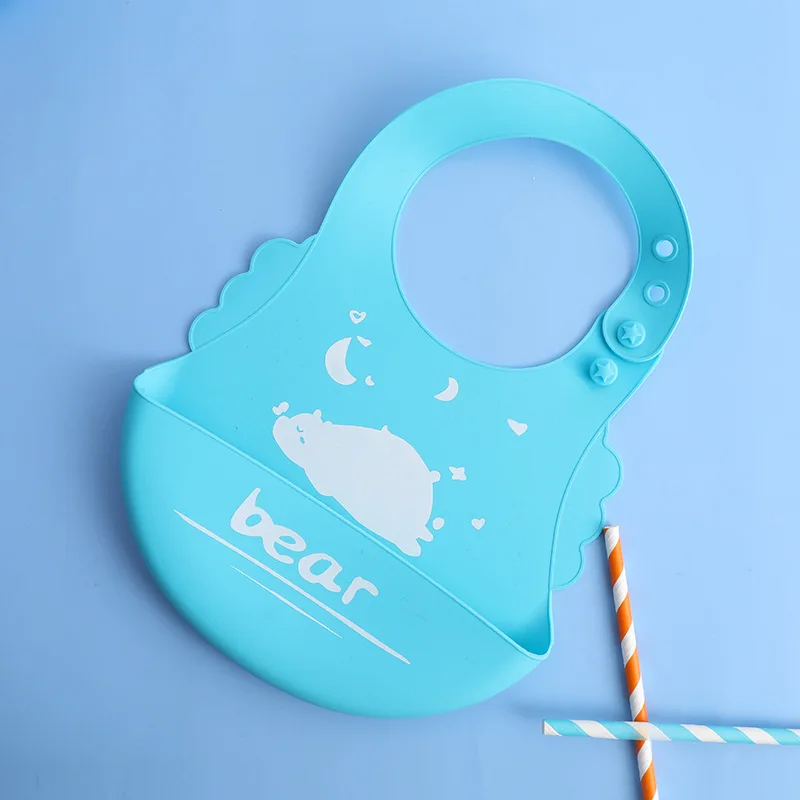 

Waterproof Baby Bibs Soft Silicone Baby Feeding Bib Baby Stuff Solid Feeding Cartoon Lovely Red Print Girl Boy Bibs Burp Cloths