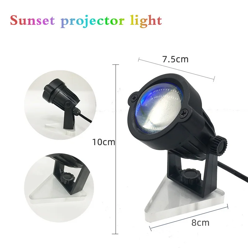 

Sunset Rainbow Atmosphere Projection Photo Filling Light Creative Table LED Lamp