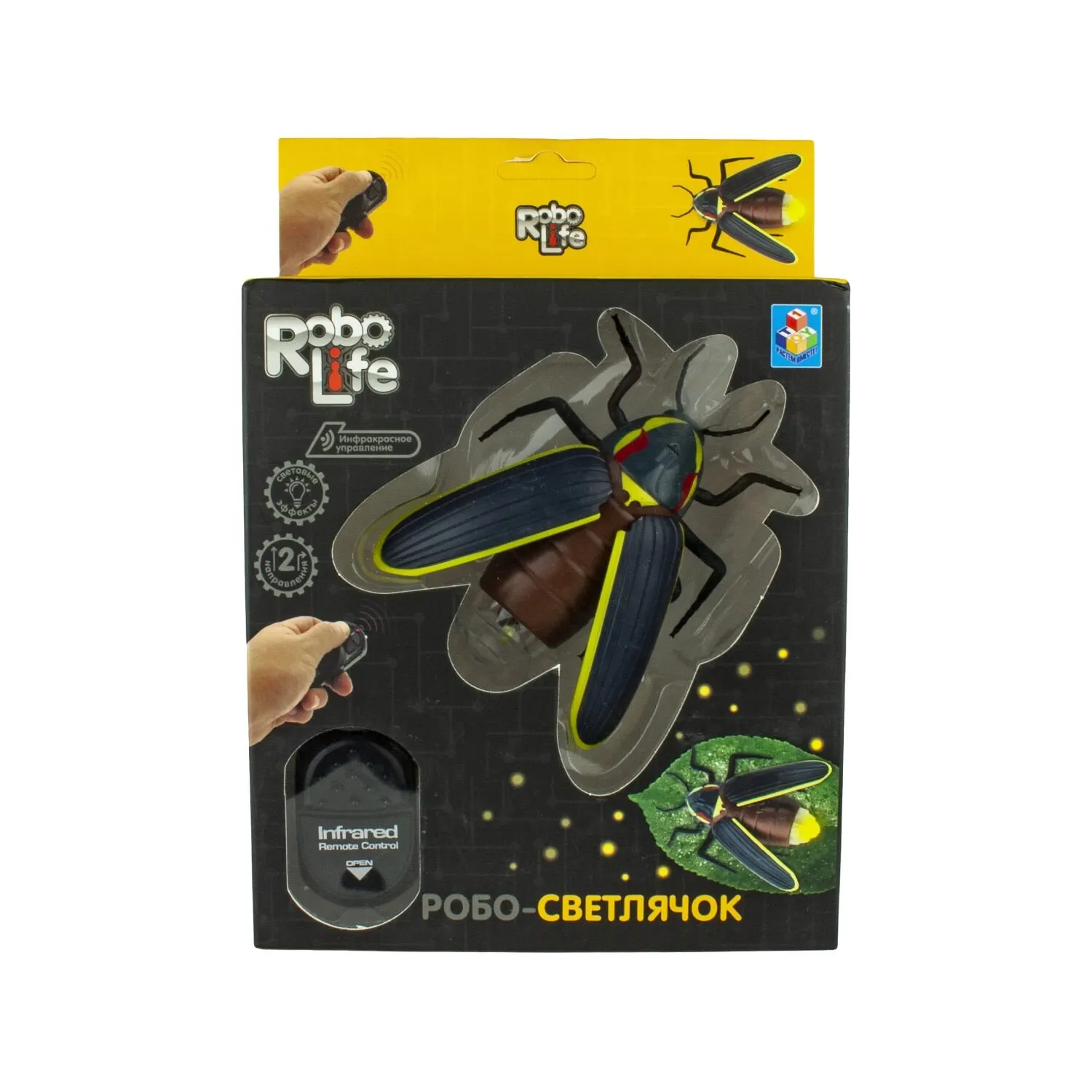 Игрушка интерактивная 1TOY Robo Life &quotРобо светлячок&quot на ИК упр Умная игрушка