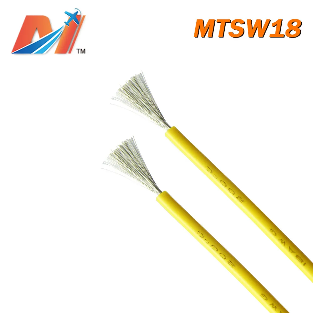 Maytech распродажа (1 метр) Мощный кремниевый провод AWG18 желтого цвета|Силовая