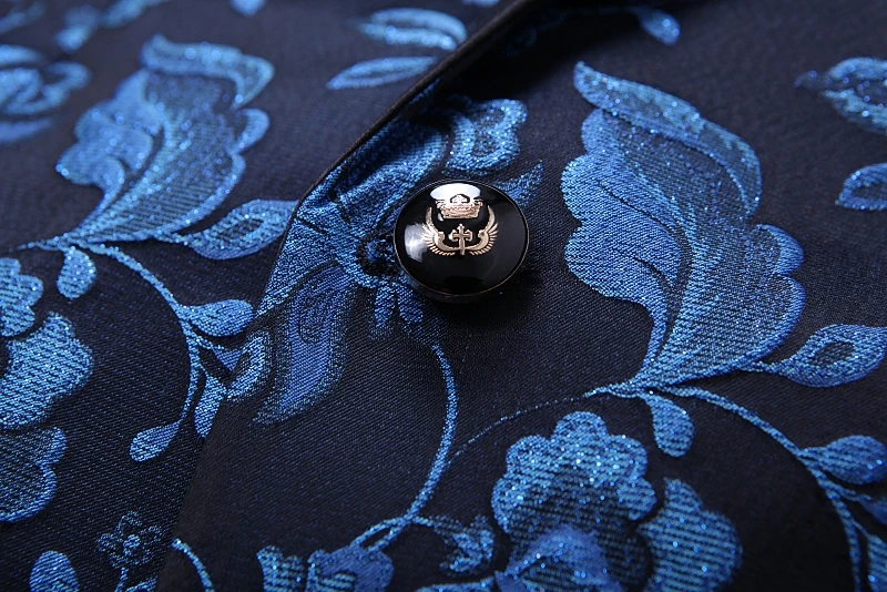 Новый модный мужской блейзер с цветочным принтом свадебное платье для жениха