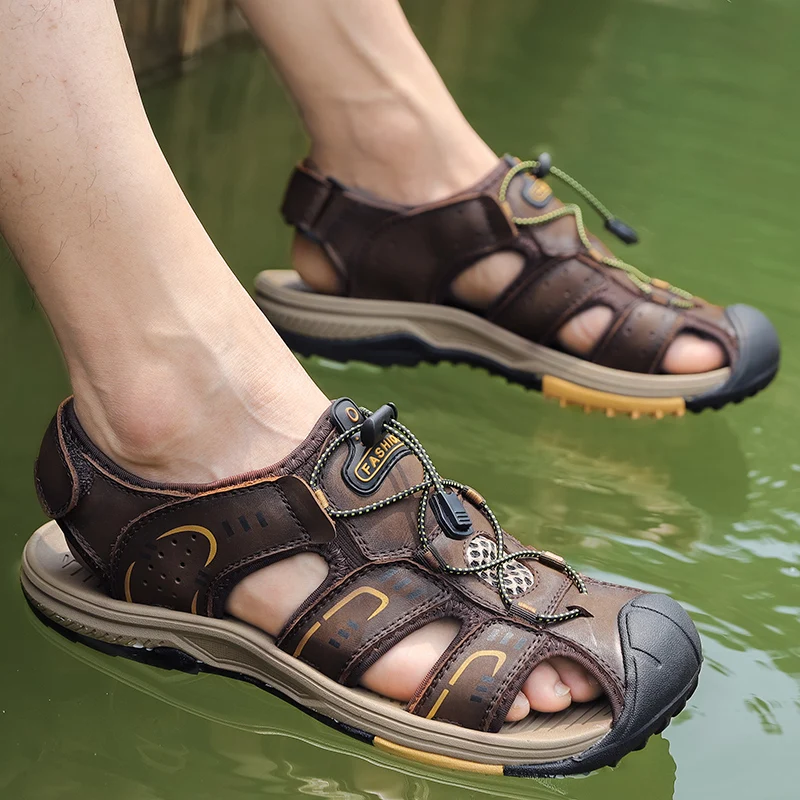 

Beach Sandals For Men Breathable Comfortable Casual Shoes Men Zapatillas Transpirables Sneakers Sandalias Men's Summer