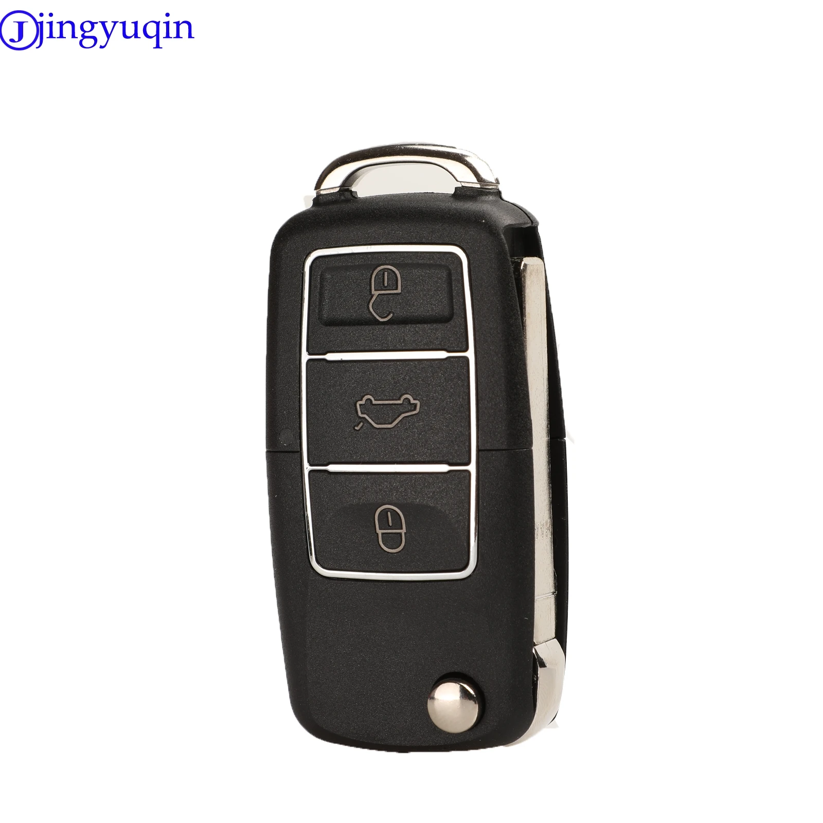 Складной чехол для дистанционного ключа от машины jingyuqin с 3 кнопками Volkswagen VW Golf
