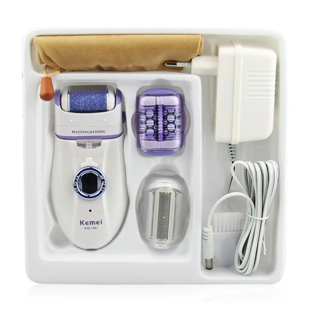 

3in1 women epilator electric female face hair removal lady shaver bikini trimmer body depilatory leg rechargeable depilation