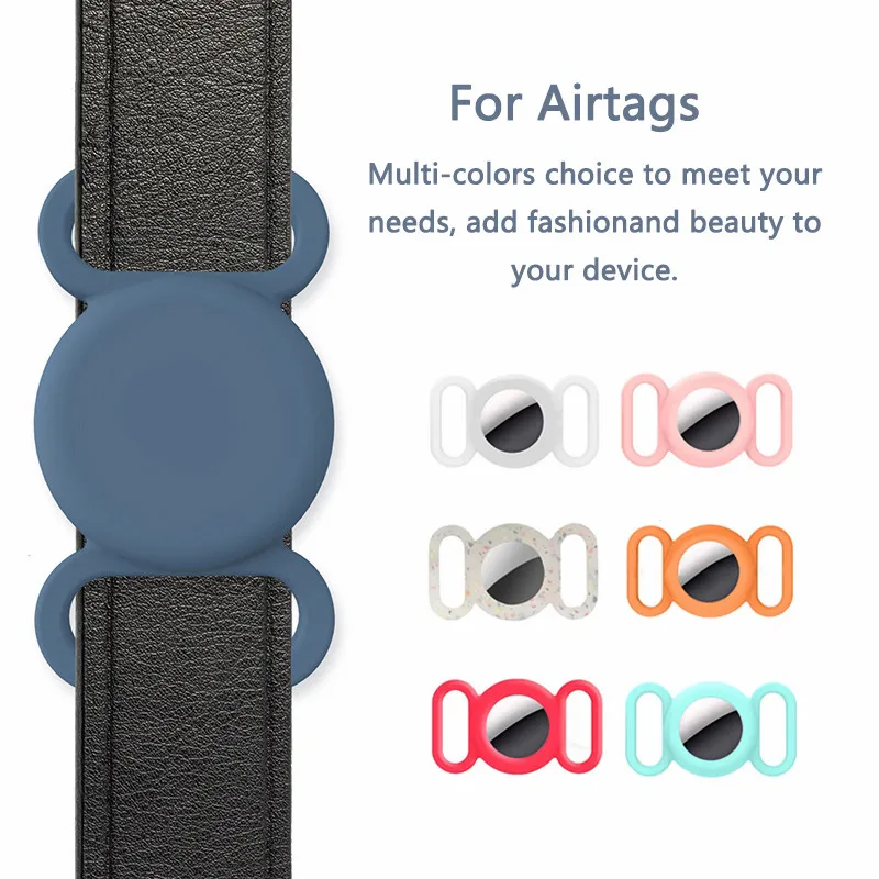 

For Apple Airtag Trackers Silicone Protective Case High Quality Anti-lost Device Durable Anti-lost Keychain Locator For Airtags