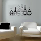 Ирландская бутылка виски, настенная наклейка, виниловые стеклянные наклейки на стену со спиртом для кухни, бара, съемные домашние декоративные фрески DW7855