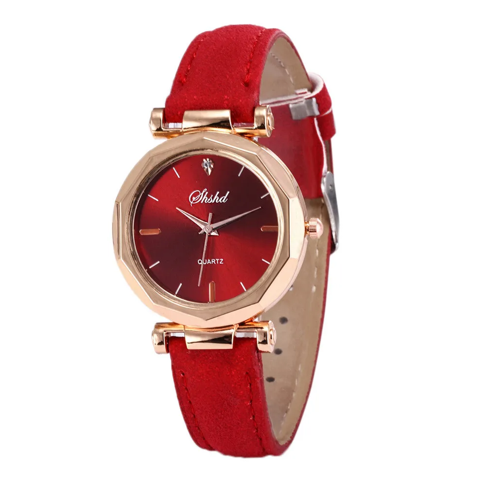 Ladies Leather Watch Clock Luxury Women Watches Fashion Diamond Female Quartz Wristwatches Relogio Feminino Zegarek Damski