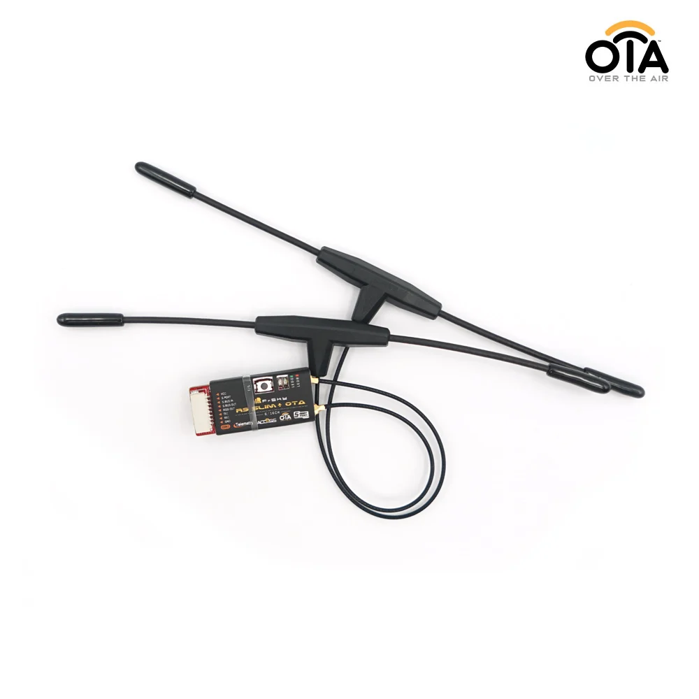 FrSky R9 Slim + receptor OTA acceso 900MHz largo alcance 6 salidas PWM con antenas duales T-1