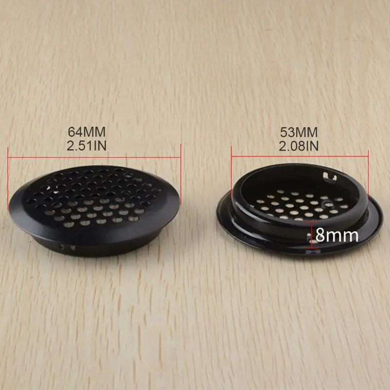 

Wardrobe Cabinet Mesh Hole Stainless Steel Louver Air Vent Ventilation Cover Set 97BB