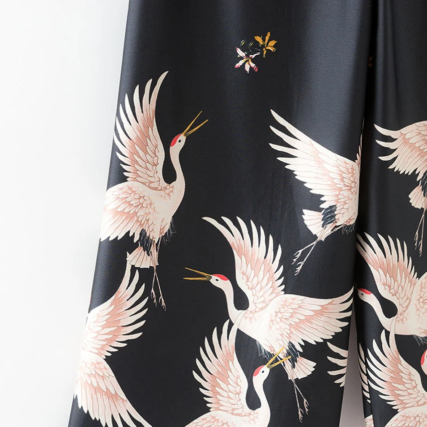 Женские свободные штаны в японском стиле Харадзюку укороченные с широкими