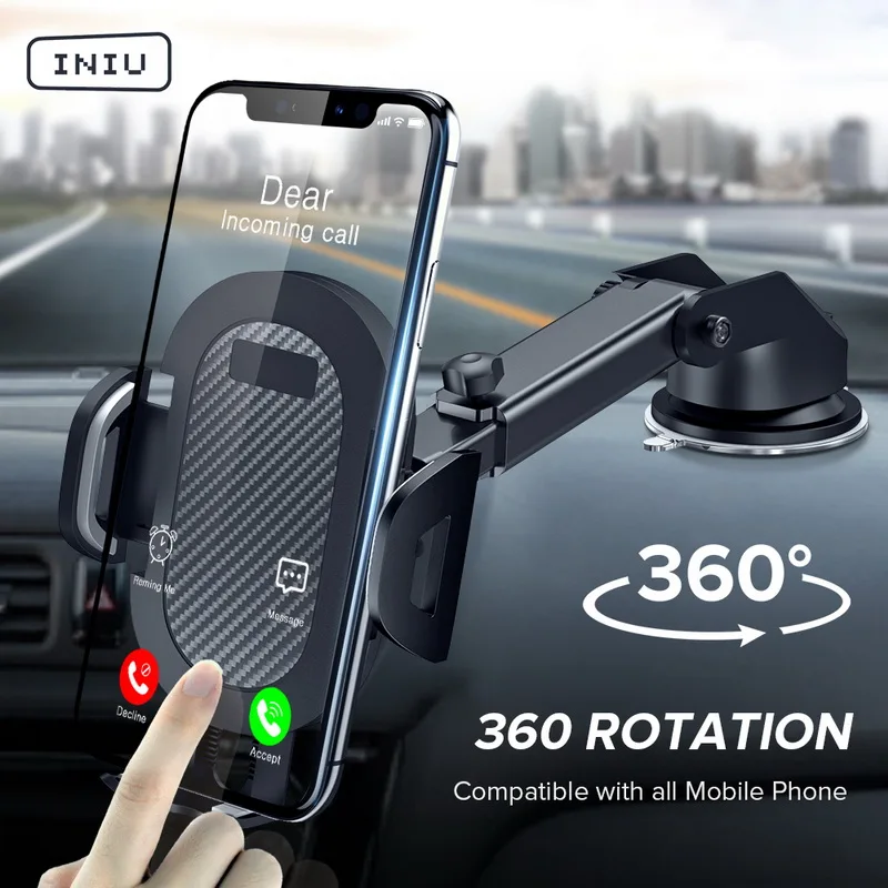 INIU Автомобильный держатель для телефона на присоске без магнитной подставки для мобильного телефона Подставка для смартфона для iPhone держатель для мобильного телефона в автомобиле