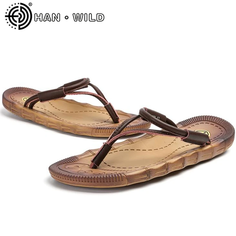

2021 Summer Shoes Men Flip Flops Anti-slip Beach Shoes Man Sandals Tendon Sole Slippers Casual Flat Shoes Male Footwear
