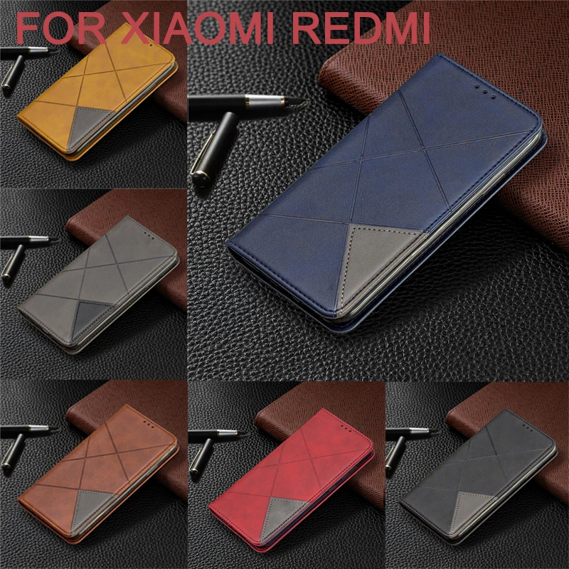 Роскошный кожаный чехол-кошелек с откидной крышкой для Xiaomi Redmi 7 7A 8 8A 8T 9 9T 10X Note 7 8 9 Pro 9S Max, мягкий чехол-подставка Shockrpoof