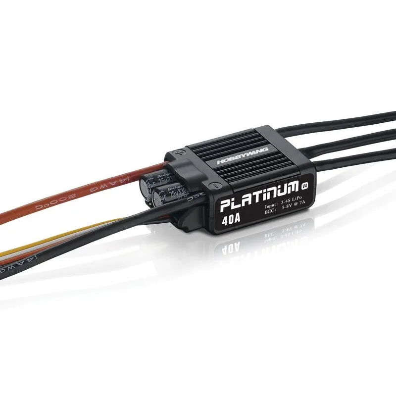 Hobbywing Platinum 40A V4 бесщеточный электронный регулятор скорости ESC для радиоуправляемого дрона Heli FPV мульти-ротор