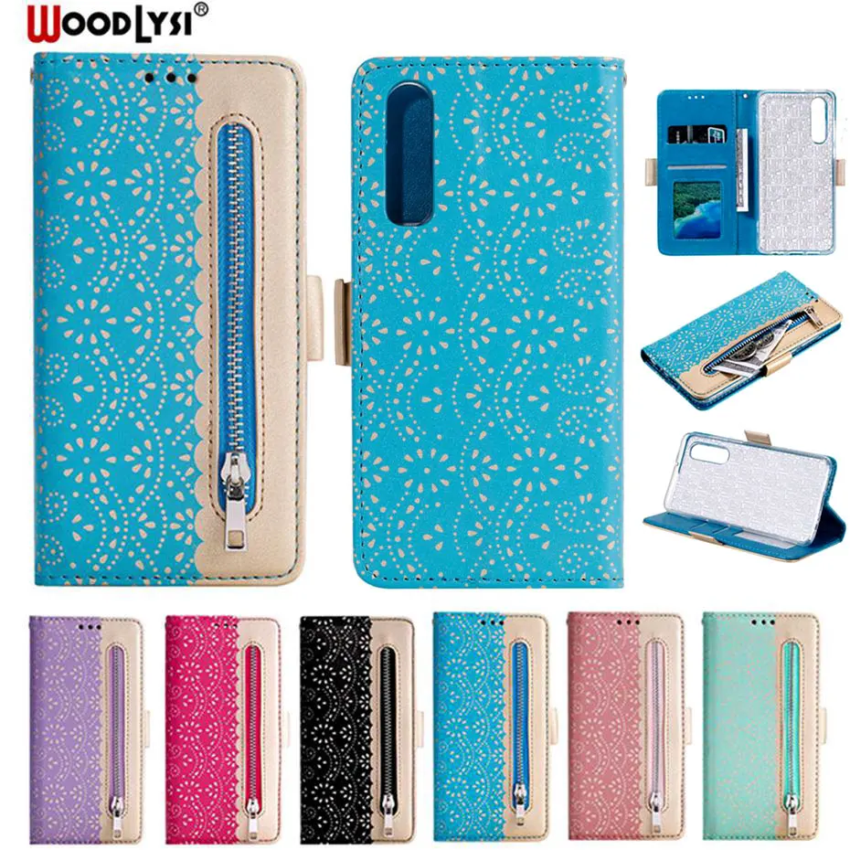 Роскошный кожаный флип чехол на молнии для huawei P30 P20 Pro Lite NOVA 5 P Smart Y6 Y7 2019 2018