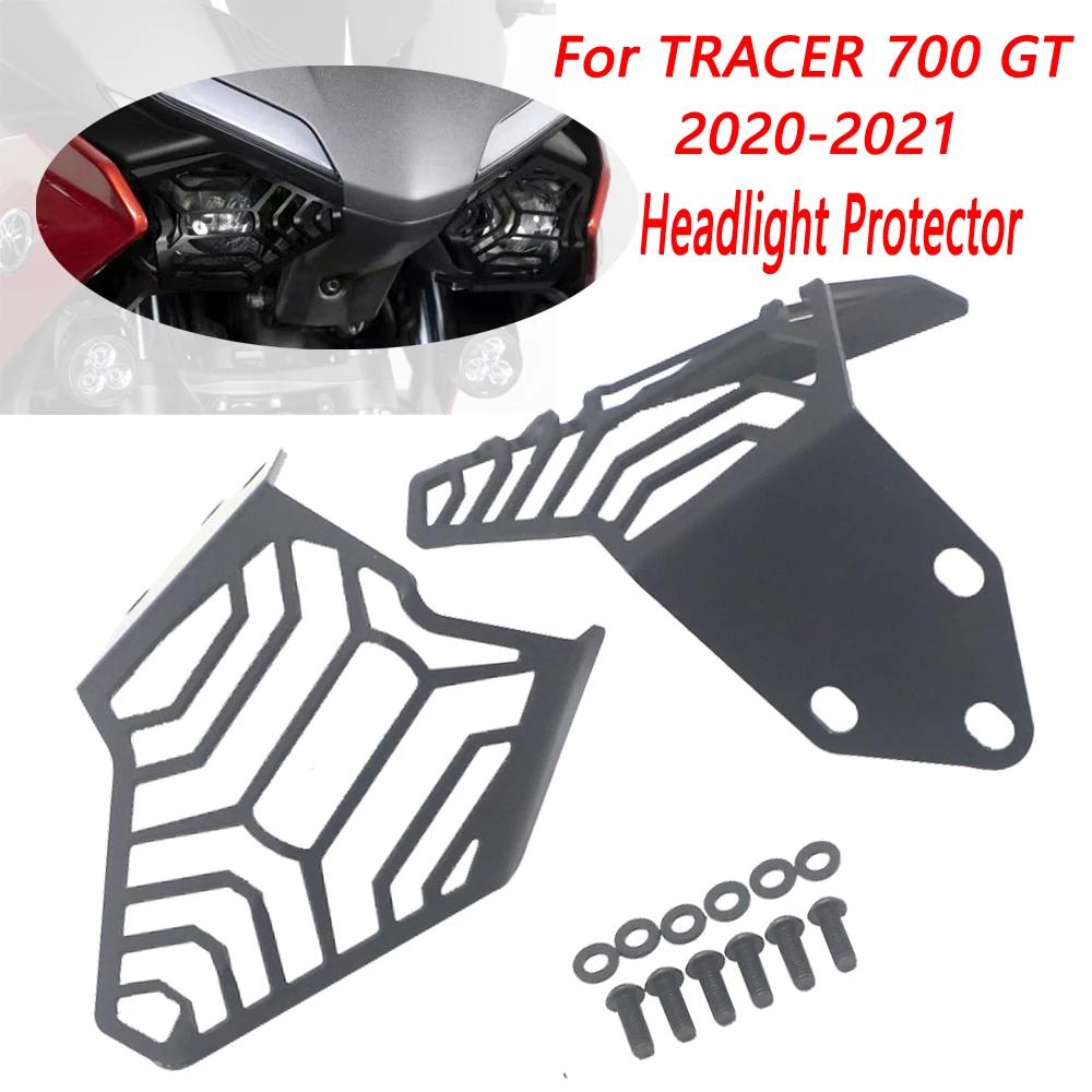 

Motorcycle Aluminium Headlight Protector Grille Guard Cover Protection Grill For TRACER700 Tracer 700 Tracer 7 GT 2020 2021