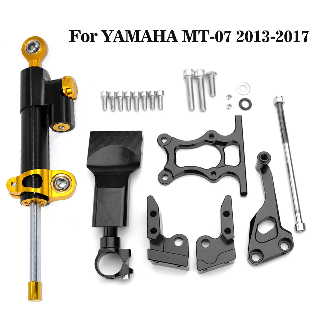 

For Yamaha MT-07 2013 2014 2015 2016 2017 Steering Damper Mounting Bracket Kit Stabilizer MT07 MT 07 Reversed Safety Control