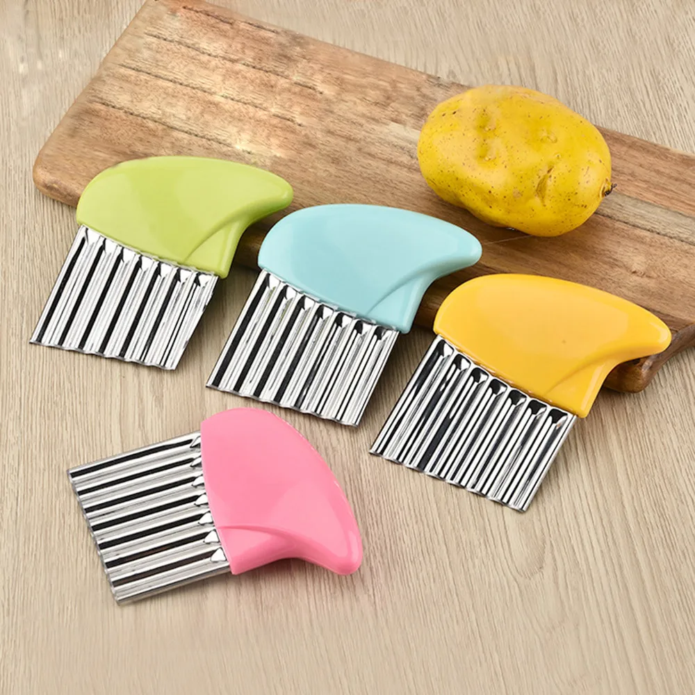 Волна лук ломтики картофеля мнется фри салат гофрированный резки рубленый Cocina