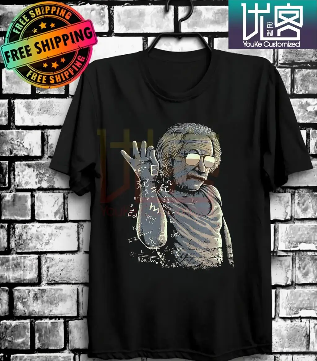 Альберт Эйнштейн соль Bae футболка смешной интернет мем наука гик|Мужские