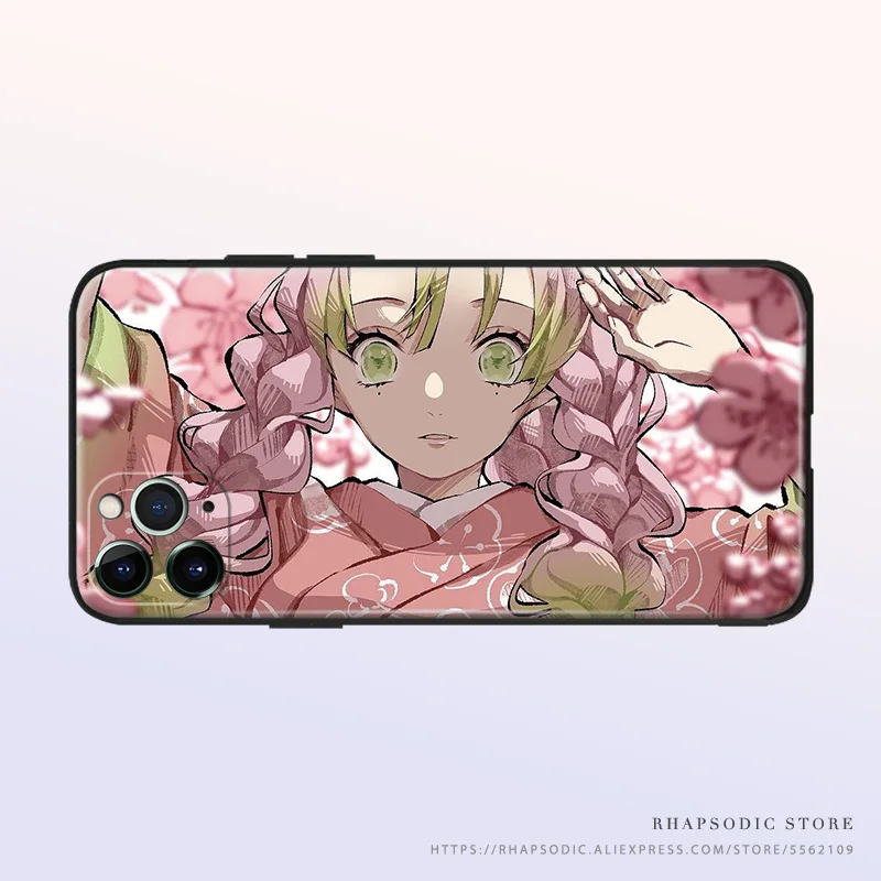 mitsuri kanroji kimetsu no yaiba soft silicone tpu phone case cover shell for iphone se 6 6s 7 8 plus x xr xs 11 12 mini pro max free global shipping