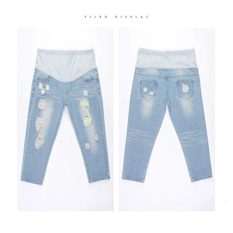 Джинсы для беременных Брюки Одежда поддерживающие живот Леггинсы | Мать и