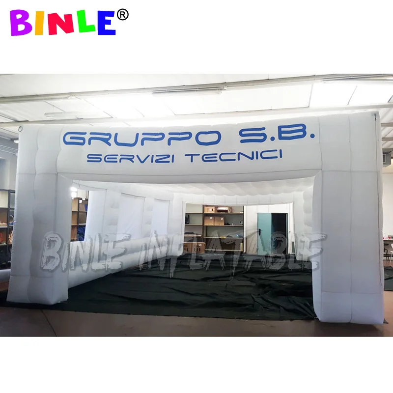 Billig 10x 7x 3,5 MH Weißes Quadrat Riesigen Aufblasbaren Würfel Zelt, Platz Ausstellung Cube Festzelt Mit Türen Und Windows Für Event Party