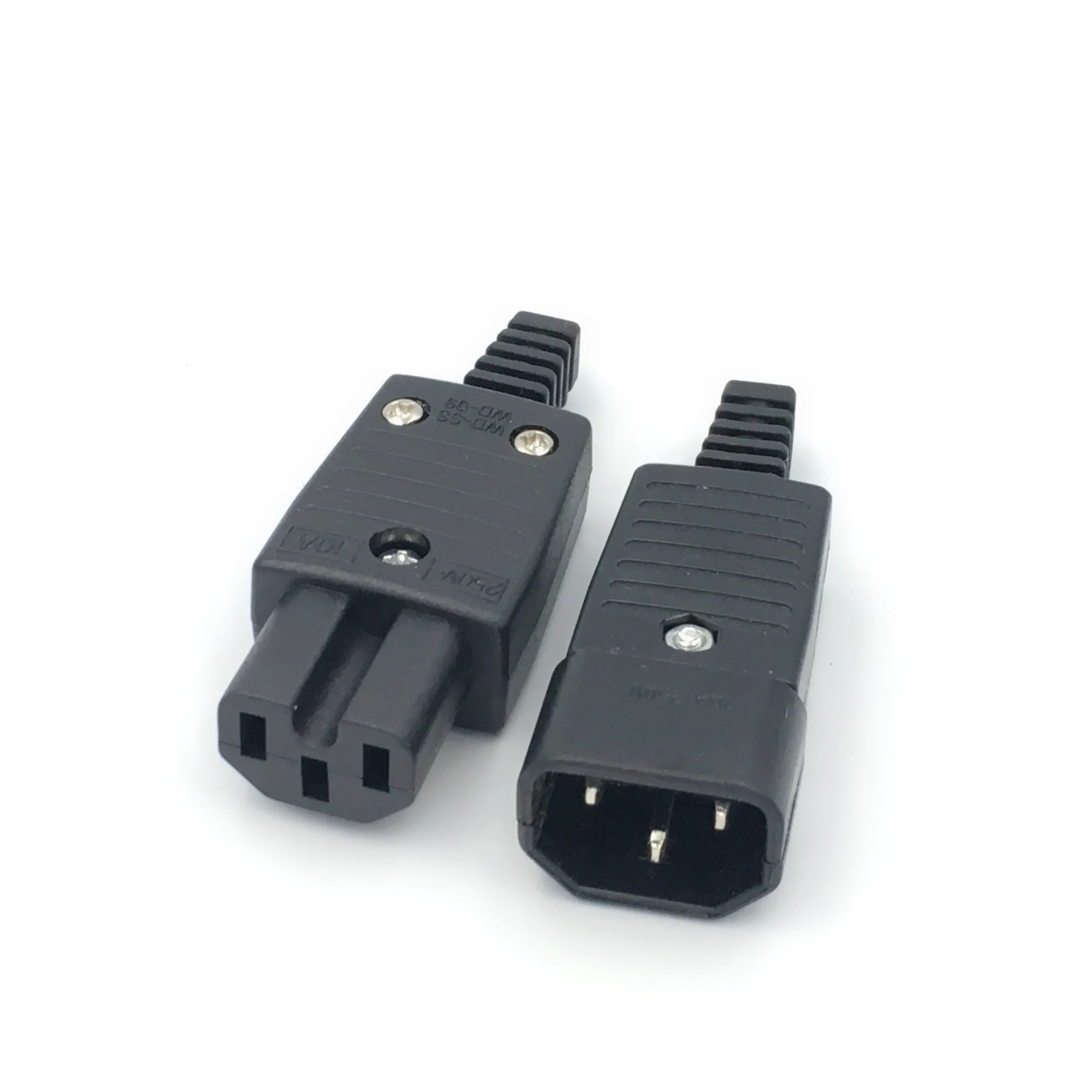 10 шт. электрические 250v 10A стандарт Медь IEC 320 C13 C14 C15 AC Мощность Шнур кабель Мужской