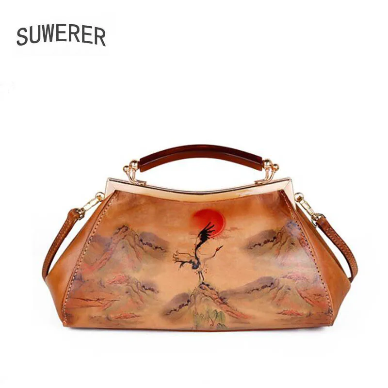 

New Women Genuine Leather Handbags Fashion luxury handbags women bags designer cowhide leather shoulder crossbody bags for women