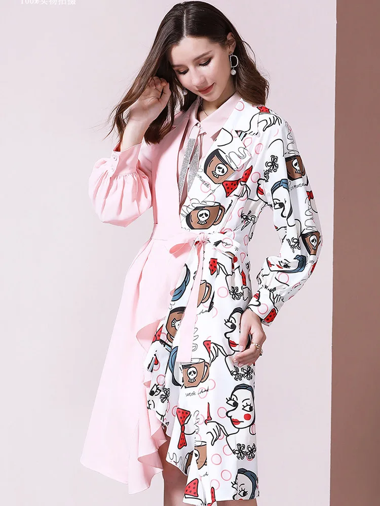 Розовое тонкое Трендовое пальто для женщин мода подиума Европейская и