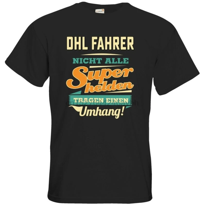 Getshirts n Geschenke Футболка Superhelden Umhang DHL Fahrer|Мужские футболки| |