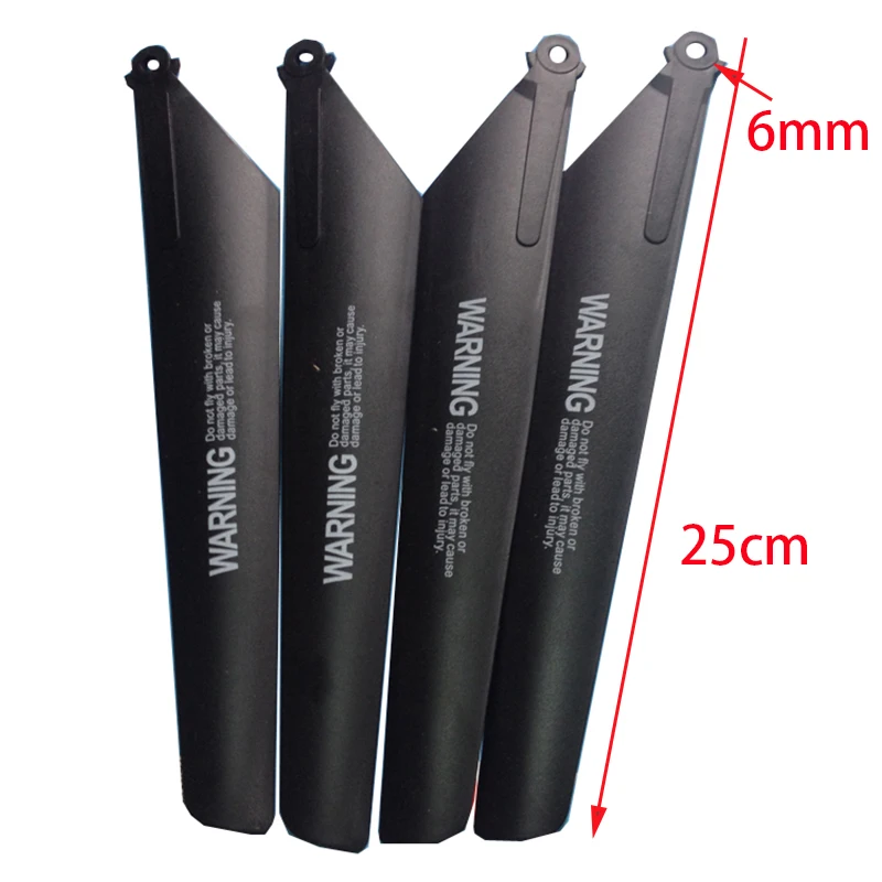 Пропеллер главные лопасти + B 4 шт. 25 см длина для радиоуправляемого вертолета Mingji