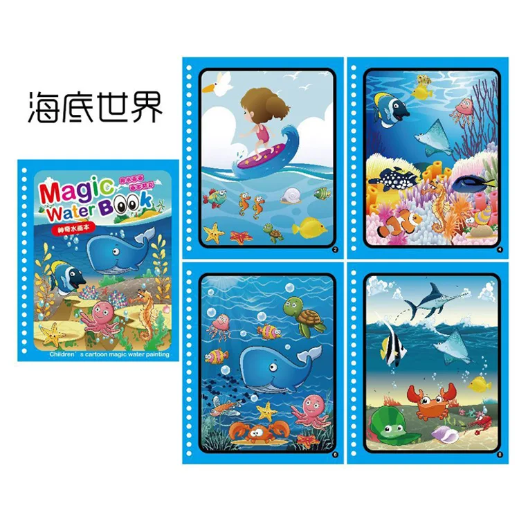 

Kids Water Doodle Mat Reusable Coloring Magic Water Drawing Book Board Early Education Toys Coloring Book for Kids Birthday Gift