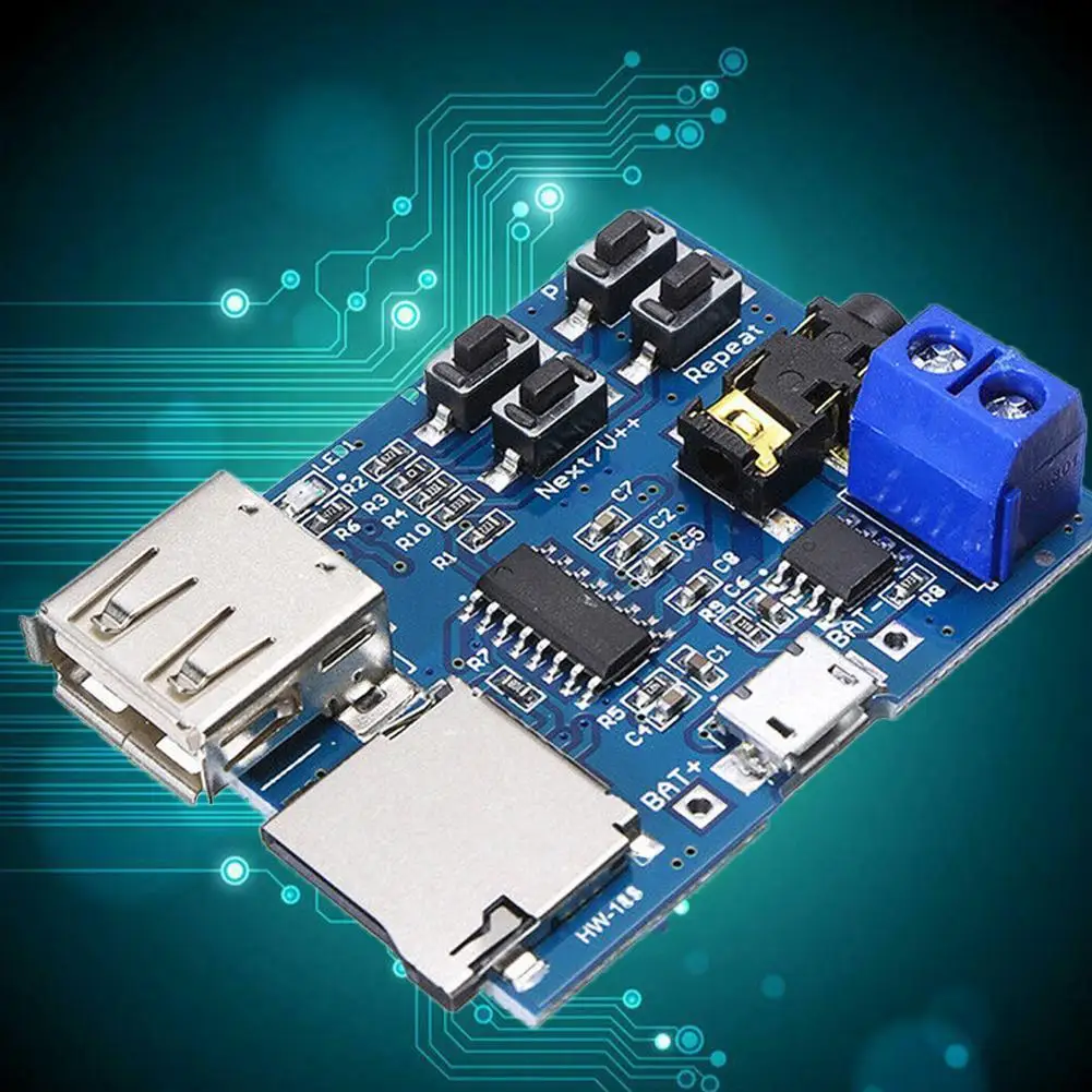 Бесплатная доставка TF карта u диск MP3 Плата декодера с форматом Расшифровка