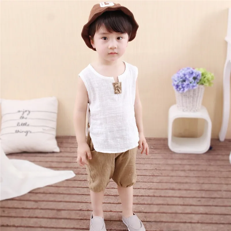 Комплекты детской одежды для мальчиков 2021 Летняя Повседневная дышащая модная