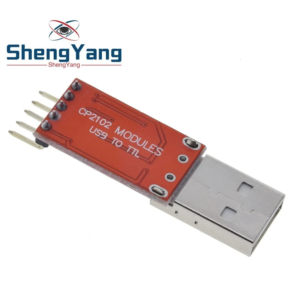 ShengYang CP2102 USB 2,0 к ttl UART модуль 5Pin последовательный преобразователь STC заменить FT232 модуль красный