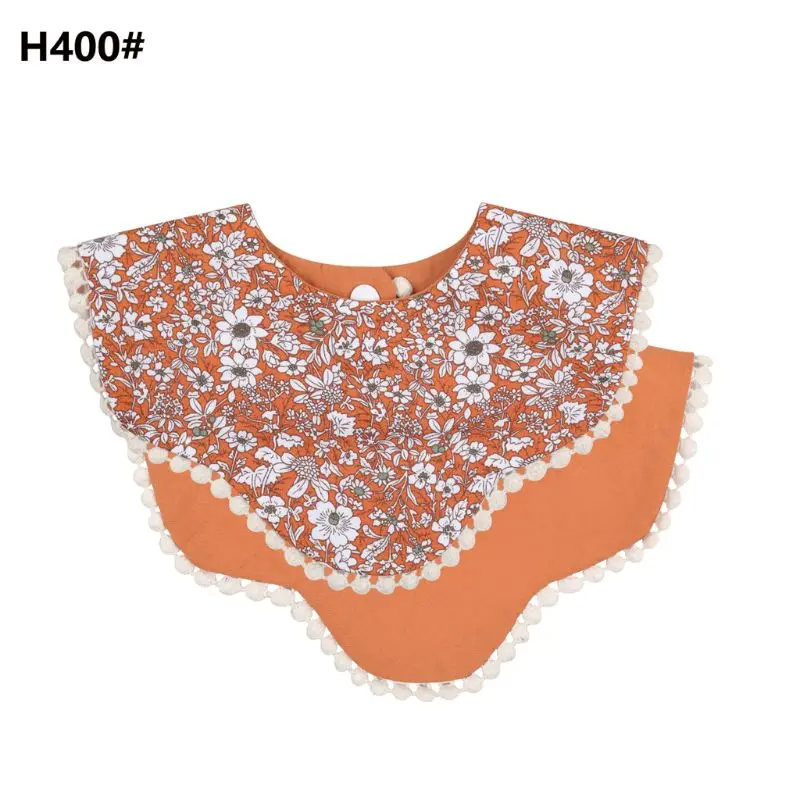 

Floral Vintage Baby Double-Side Cotton Bibs Saliva Towel Boy Girls Feeding Apron