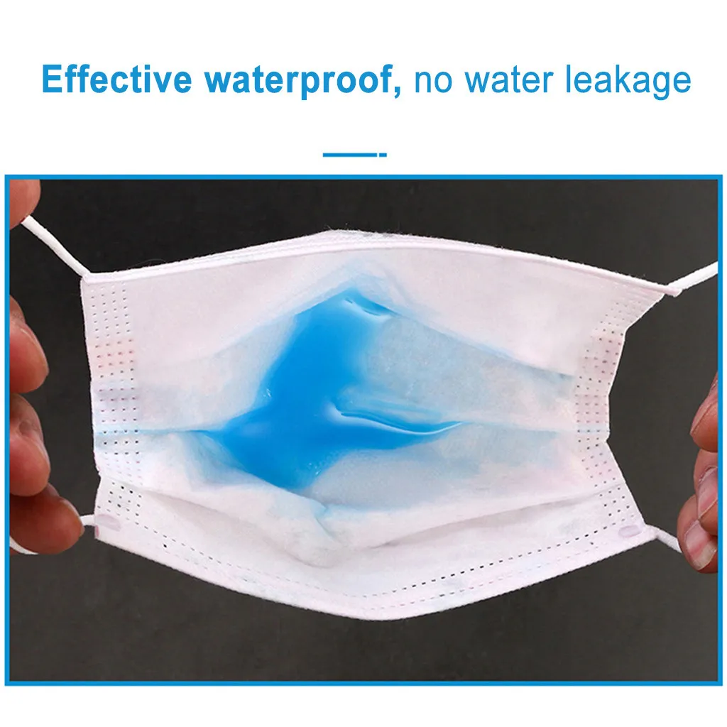 

30 pcs Pink Face Mask Non woven Mouth Face Masks Anti Pollution Dust Mouth Caps 3-layer Breathing Hygiene Mask Fast Shipping